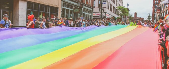 Photo Rainbow flag