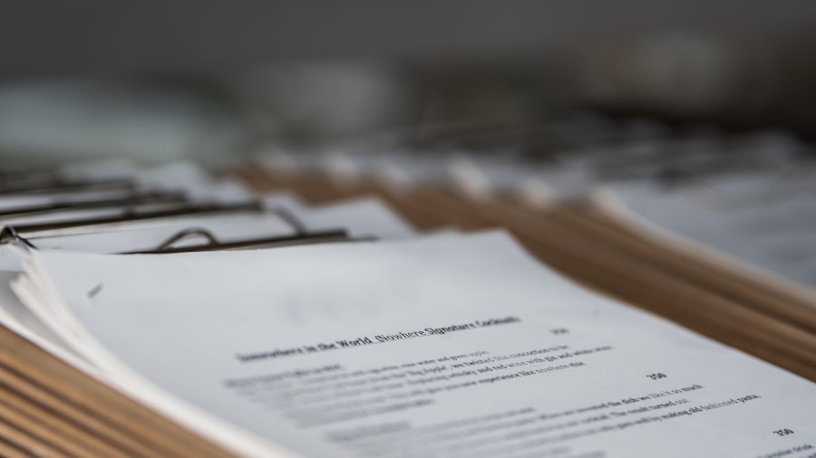 Photo Legal document preparation