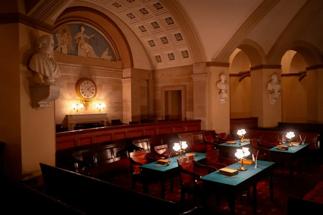 Photo workers compensation lawyer office courtroom consultation